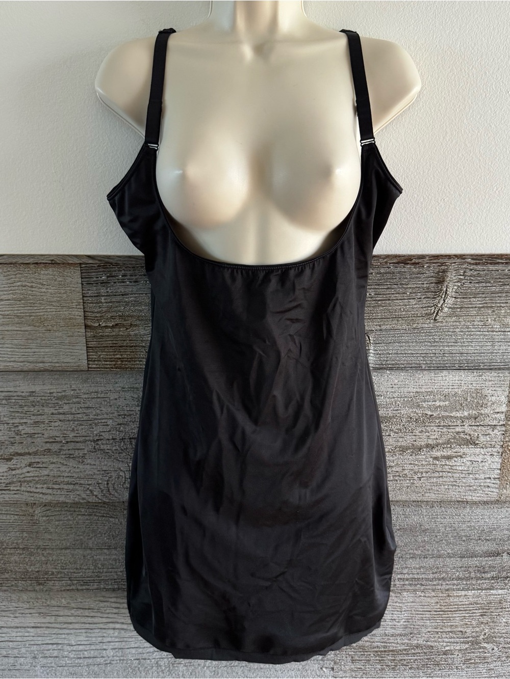SPANX Black Slip Dress Shapewear Adjustable Strap Women’s Size 1X